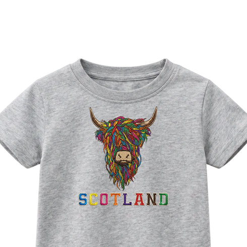 KIDS T-SHIRT | EMB MLT COW 2