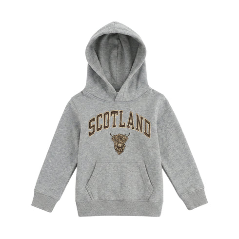 KIDS HOODIE | EMB SCT/BR COW 1