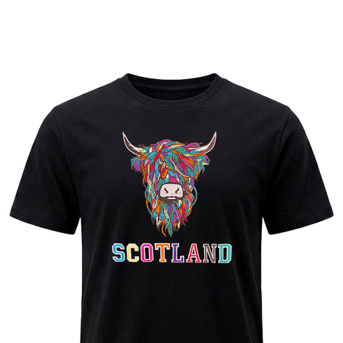 ADULT T-SHIRT | EMB MLT COW 2