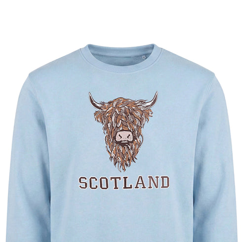 ADULT SWEATSHIRT | EMB BR COW 1