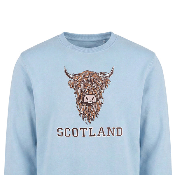 ADULT SWEATSHIRT | EMB BR COW 1