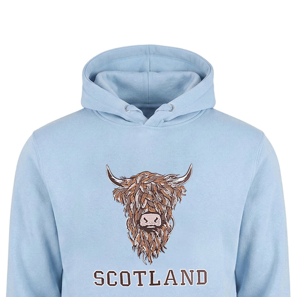 ADULT HOODIE | EMB BR COW1