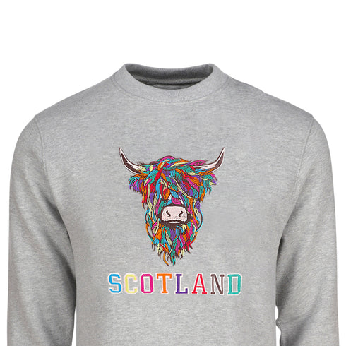 ADULT SWEATSHIRT | EMB MLT COW 2