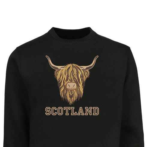 ADULT SWEATSHIRT | EMB BR COW 5