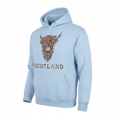 ADULT HOODIE | EMB BR COW1