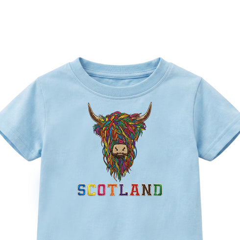 KIDS T-SHIRT | EMB MLT COW 2