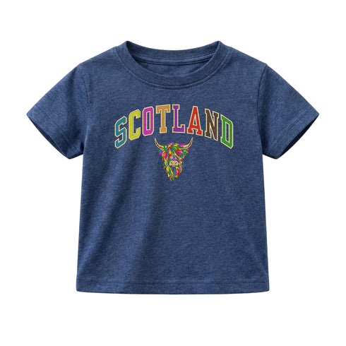 KIDS T-SHIRT | EMB SCT/MLT COW 2