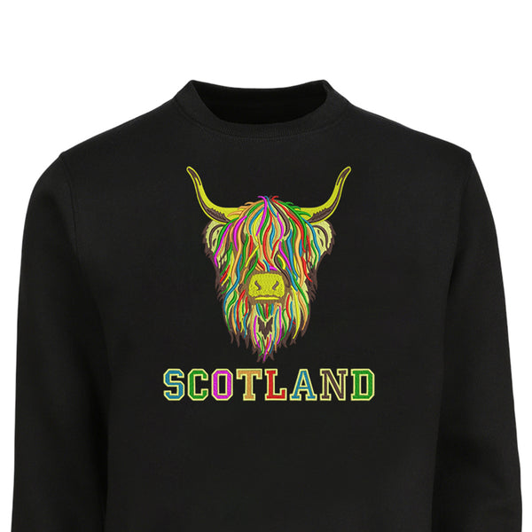 ADULT SWEATSHIRT | EMB MLT COW 6