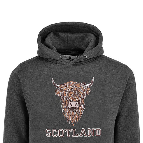 ADULT HOODIE | EMB BR COW1