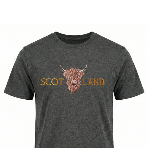 ADULT T-SHIRT | EMB SCOT(BR COW 1)LAND