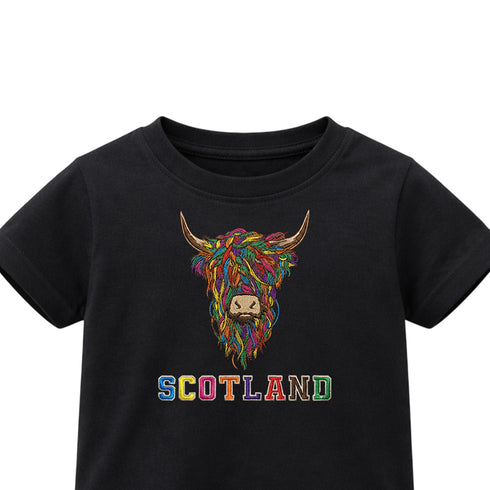 KIDS T-SHIRT | EMB MLT COW 2