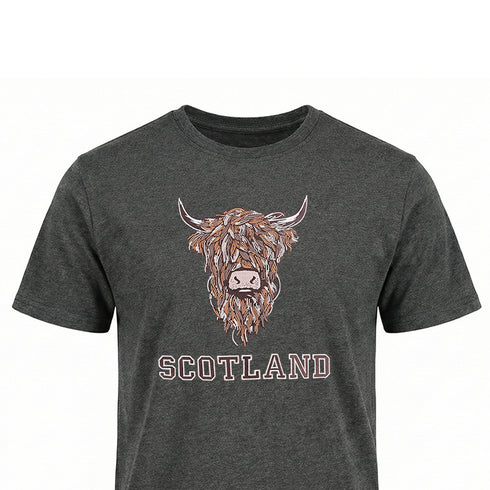 ADULT T-SHIRT | EMB BR COW 1