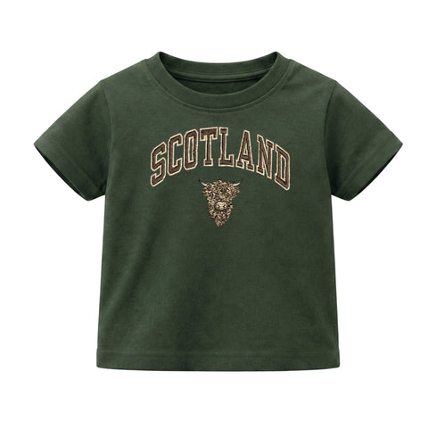 KIDS T-SHIRT | EMB SCT/BR COW 1