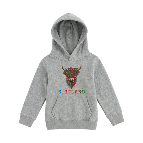 KIDS HOODIE | EMB MLT COW 2