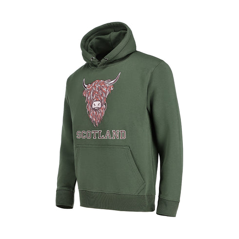 ADULT HOODIE | EMB BR COW1