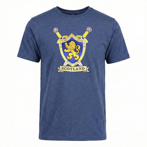 ADULT T-SHIRT | EMB SHIELD LION