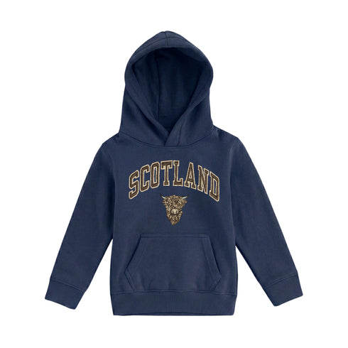 KIDS HOODIE | EMB SCT/BR COW 1