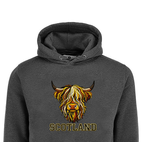 ADULT HOODIE | EMB MLT COW 8