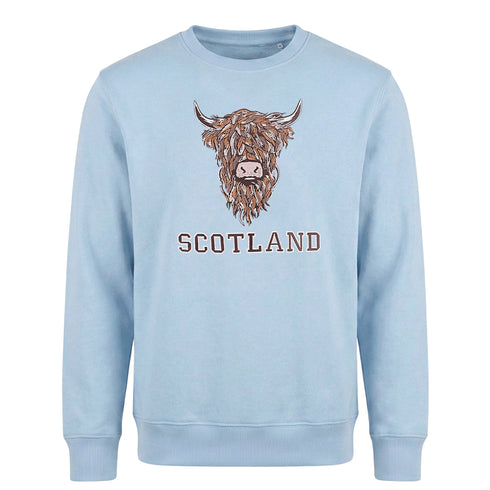 ADULT SWEATSHIRT | EMB BR COW 1