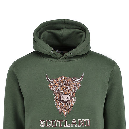 ADULT HOODIE | EMB BR COW1