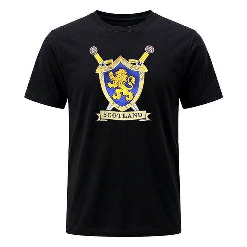 ADULT T-SHIRT | EMB SHIELD LION