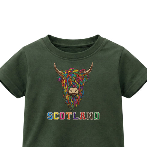 KIDS T-SHIRT | EMB MLT COW 2