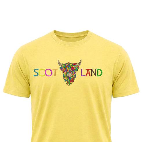 ADULT T-SHIRT | EMB SCOT(MLT COW 2)LAND