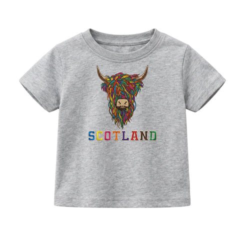 KIDS T-SHIRT | EMB MLT COW 2