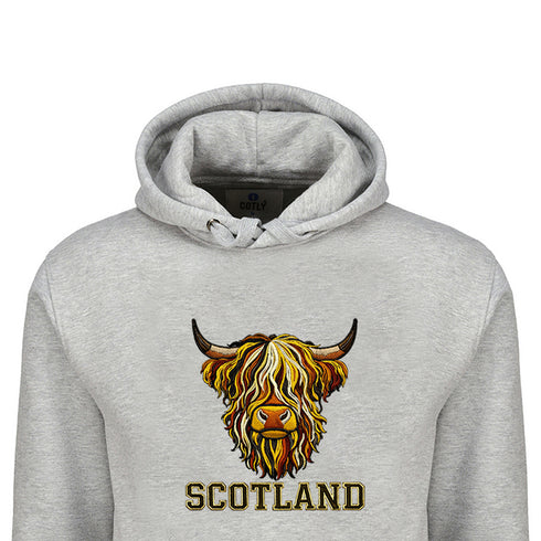 ADULT HOODIE | EMB MLT COW 8