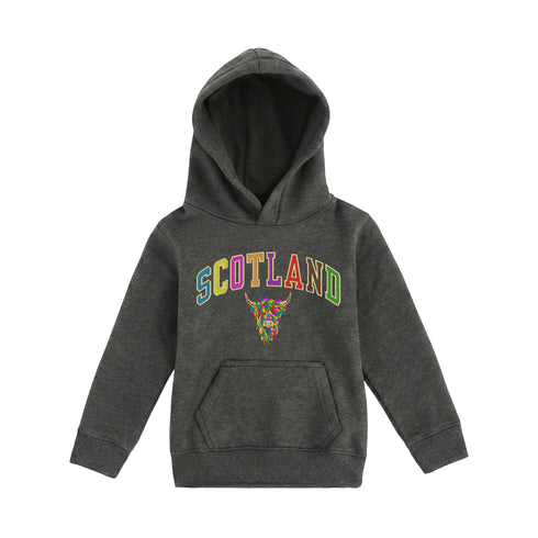 KIDS HOODIE | EMB SCT/MLT COW 2