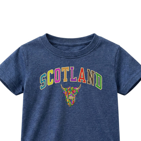 KIDS T-SHIRT | EMB SCT/MLT COW 2