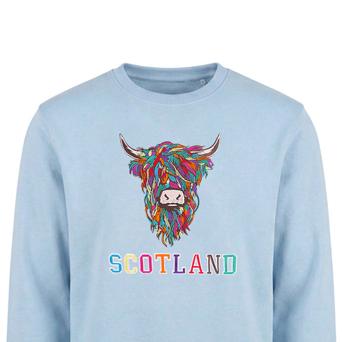 ADULT SWEATSHIRT | EMB MLT COW 2