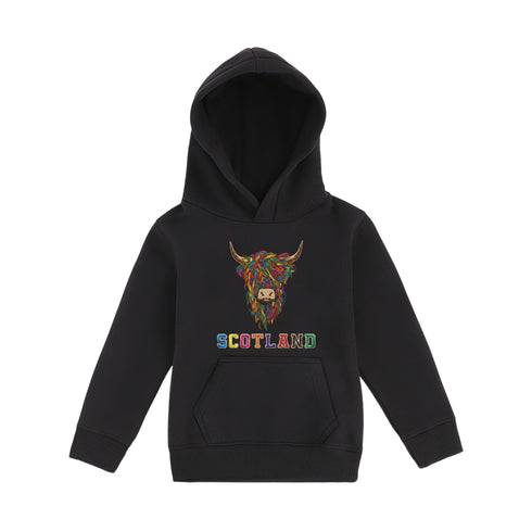 KIDS HOODIE | EMB MLT COW 2