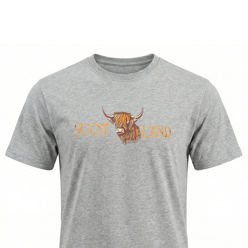 ADULT T-SHIRT | EMB SCT(BULL FACE)LND