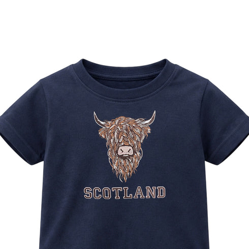 KIDS T-SHIRT | EMB BR COW 1