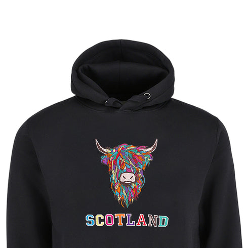 ADULT HOODIE | EMB MLT COW 2