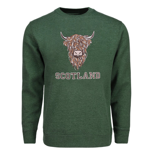 ADULT SWEATSHIRT | EMB BR COW 1