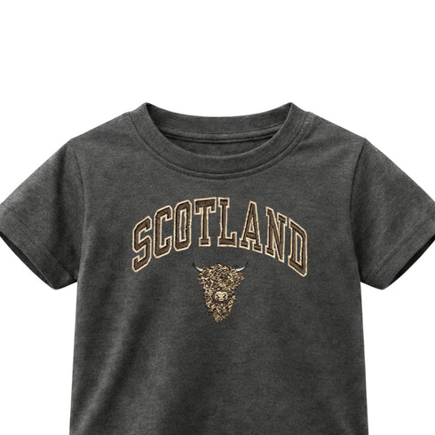 KIDS T-SHIRT | EMB SCT/BR COW 1