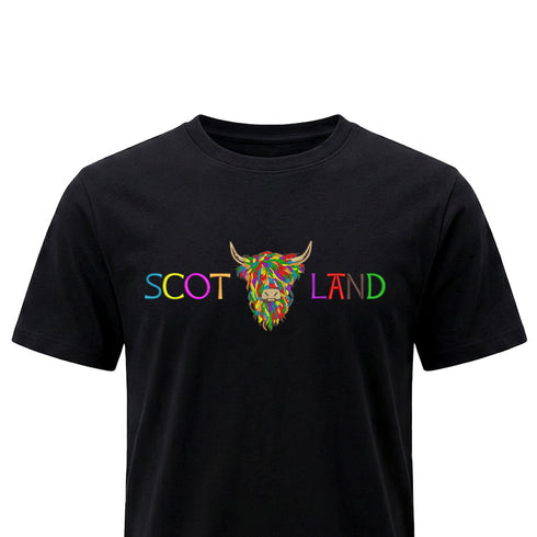 ADULT T-SHIRT | EMB SCOT(MLT COW 2)LAND