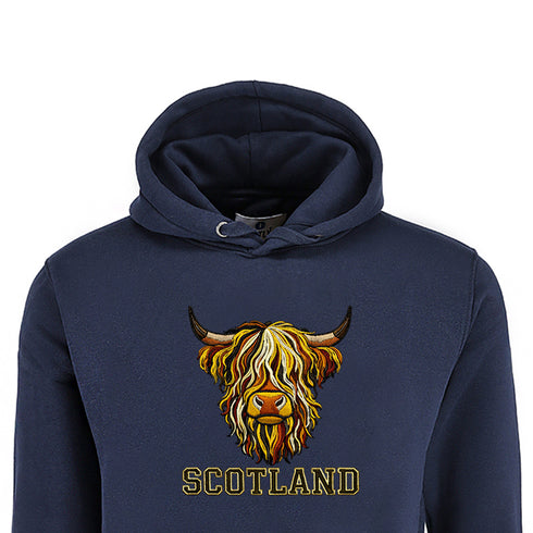 ADULT HOODIE | EMB MLT COW 8