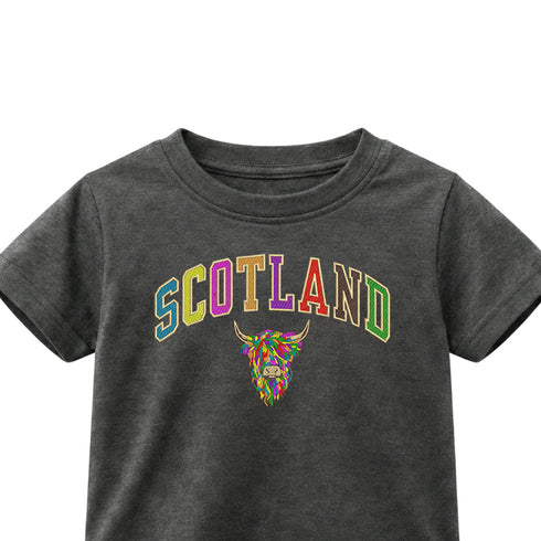 KIDS T-SHIRT | EMB SCT/MLT COW 2