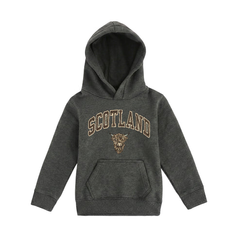 KIDS HOODIE | EMB SCT/BR COW 1