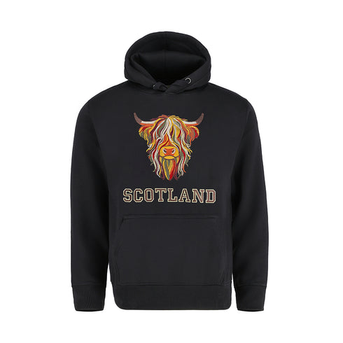 ADULT HOODIE | EMB MLT COW 8