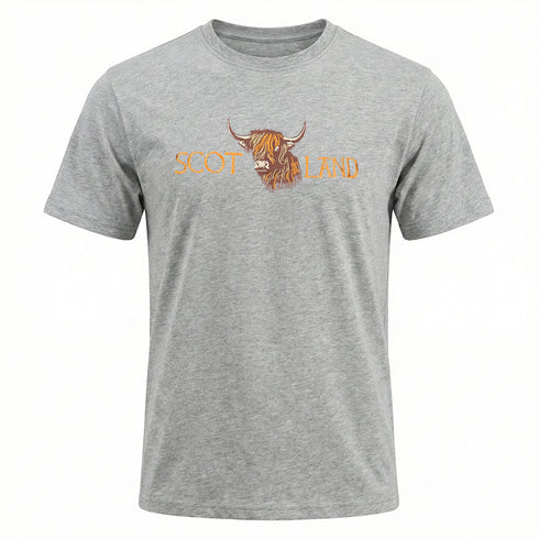 ADULT T-SHIRT | EMB SCT(BULL FACE)LND