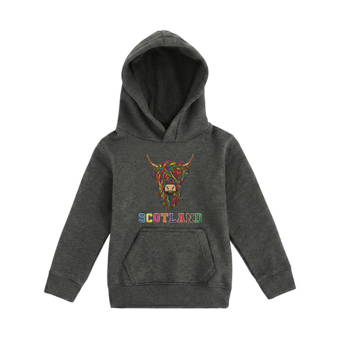 KIDS HOODIE | EMB MLT COW 2