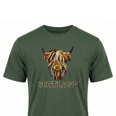 ADULT T-SHIRT | EMB MLT COW 8