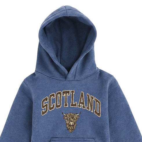 KIDS HOODIE | EMB SCT/BR COW 1