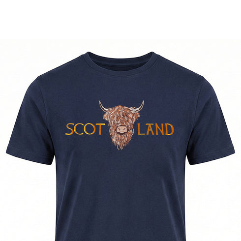 ADULT T-SHIRT | EMB SCOT(BR COW 1)LAND