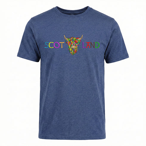 ADULT T-SHIRT | EMB SCOT(MLT COW 2)LAND