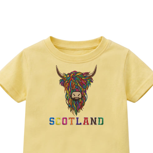 KIDS T-SHIRT | EMB MLT COW 2